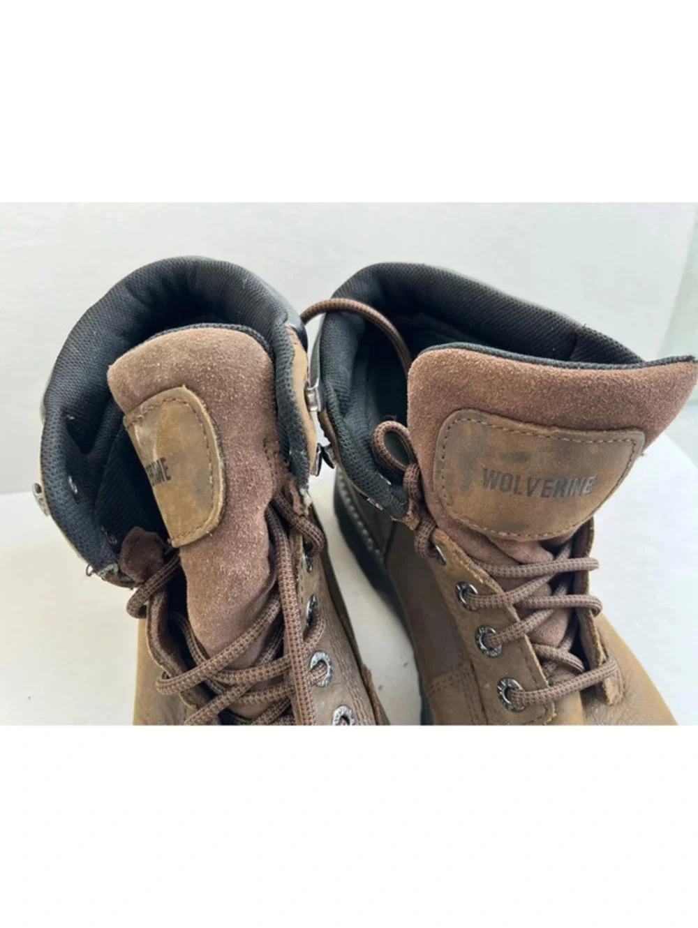 Wolverine Floorhand Boots Men's 9M Brown Leather Steel Toe Work Waterproof Shoes